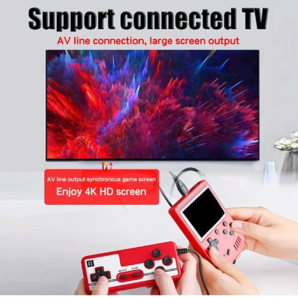 Retro Video Game Console Built-in 400 In Handheld Portable Pocket Mini Game Cons - Picture 4 of 5